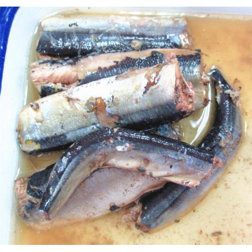 Poisson Saury en conserve en saumure