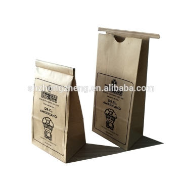 Brown kraft paper bag for coffee beans / Tin tie coffee bag / kraft paper food bag