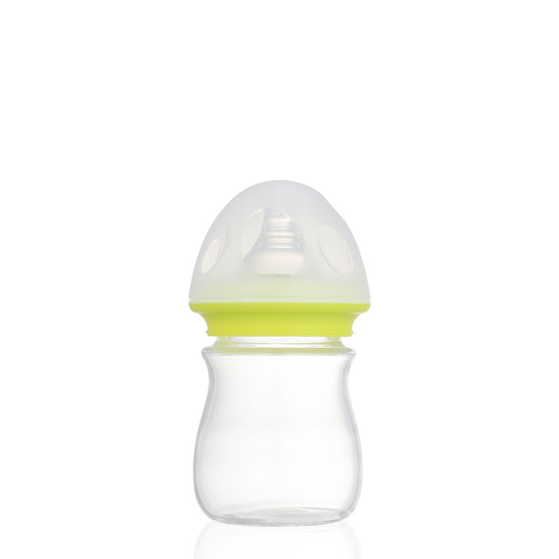 OEM service factory feeding supplies baby milk bottle wide neck baby glass bottle