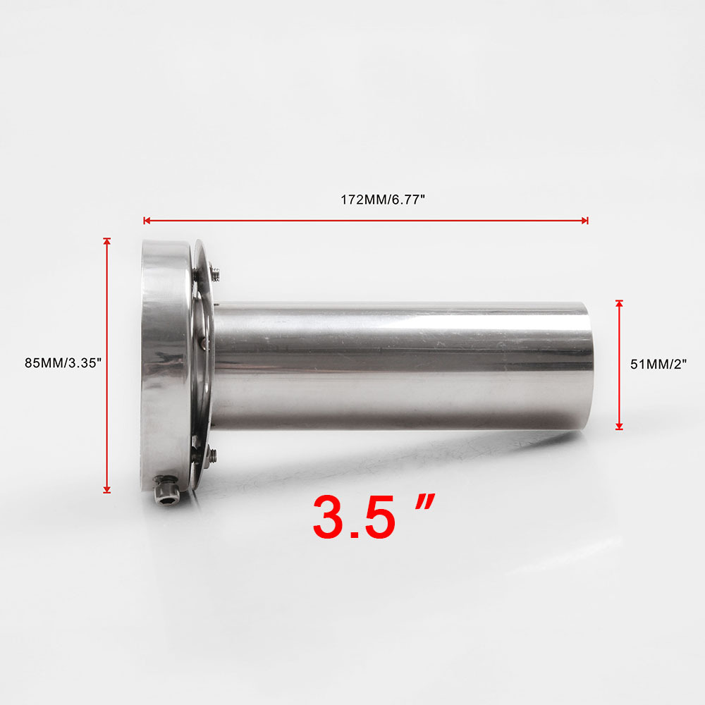 Adjustable Stainless Steel Tail Throat Muffler