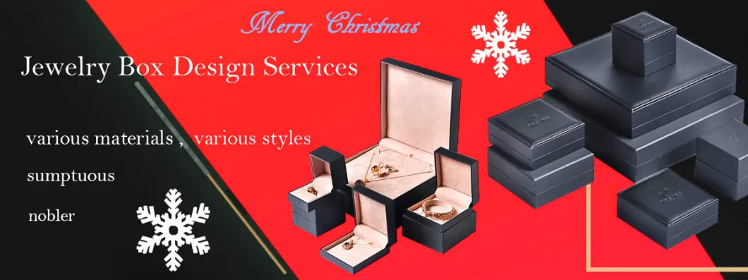 Luxury Matt Black Leather Paepr Gift Jewellery Packaging Boxes