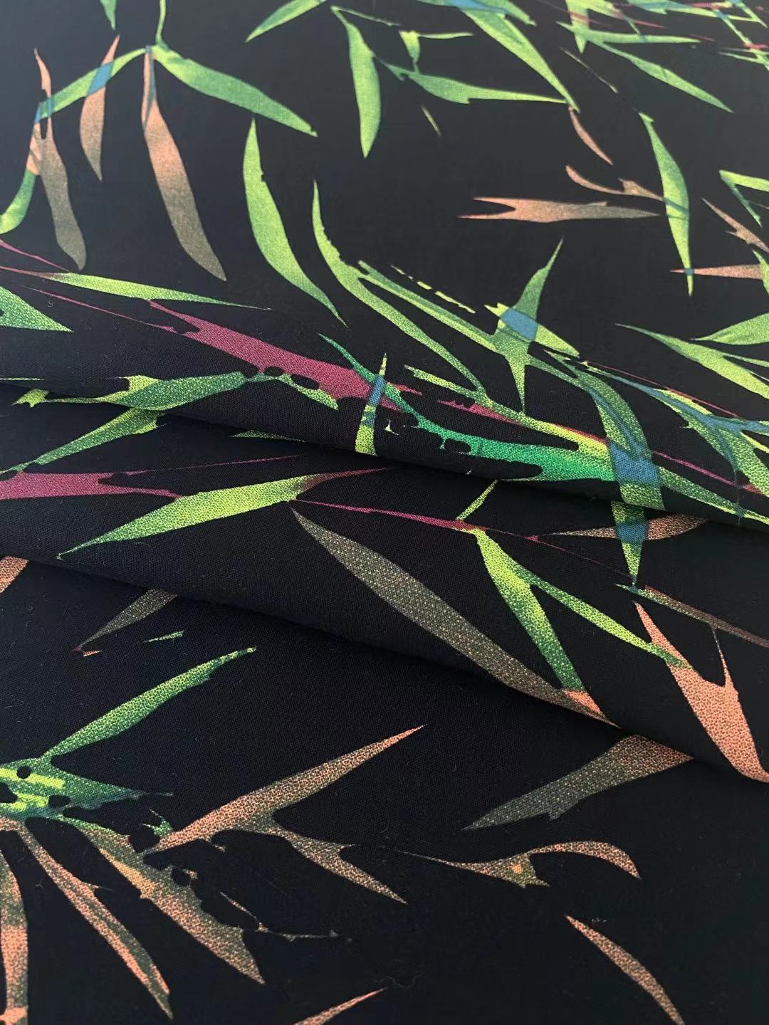 Shaoxing textile stock  100% Rayon/Viscose Woven Printed Fabric  rayon challis printed  30*30 Ecovero print  for shirt dress