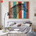 Wildlife Zebra Wood Wall Art