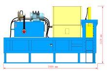Hay and straw bagging baling machine