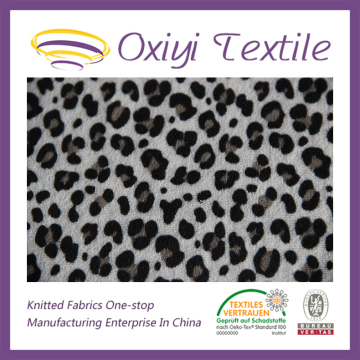 Customer hot selling CVC8020 poly span printed velour