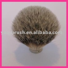 Badger hair shaving brush head