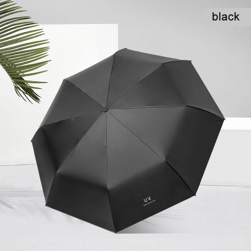 Windproof Stock Travel 3 Fold Umbrella with Anti UV