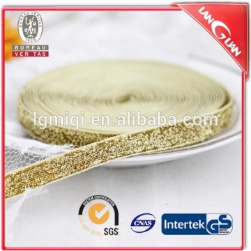 Hot sale 9cm golden metallic ribbon