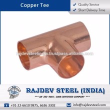Superior Quality Long Lasting Copper Tee at Affordable Market Price