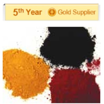(red/yellow/black/blue/green/orange/brown pigment)iron oxide