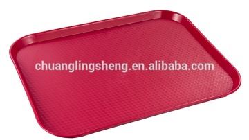 High quality cafeteria rectangle plastic serving tray