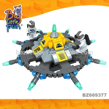 Plastic education space shuttle model space craft astronaut building blocks toys for kids