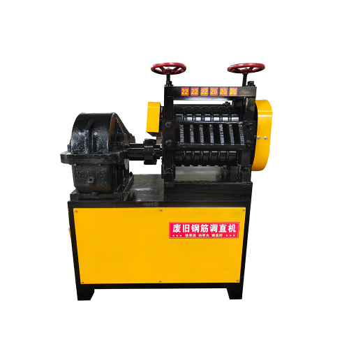 Scrap steel wire rebar straightening machine