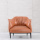 Elegant kerusi berlengan kulit Single Seater Lounge Sofa