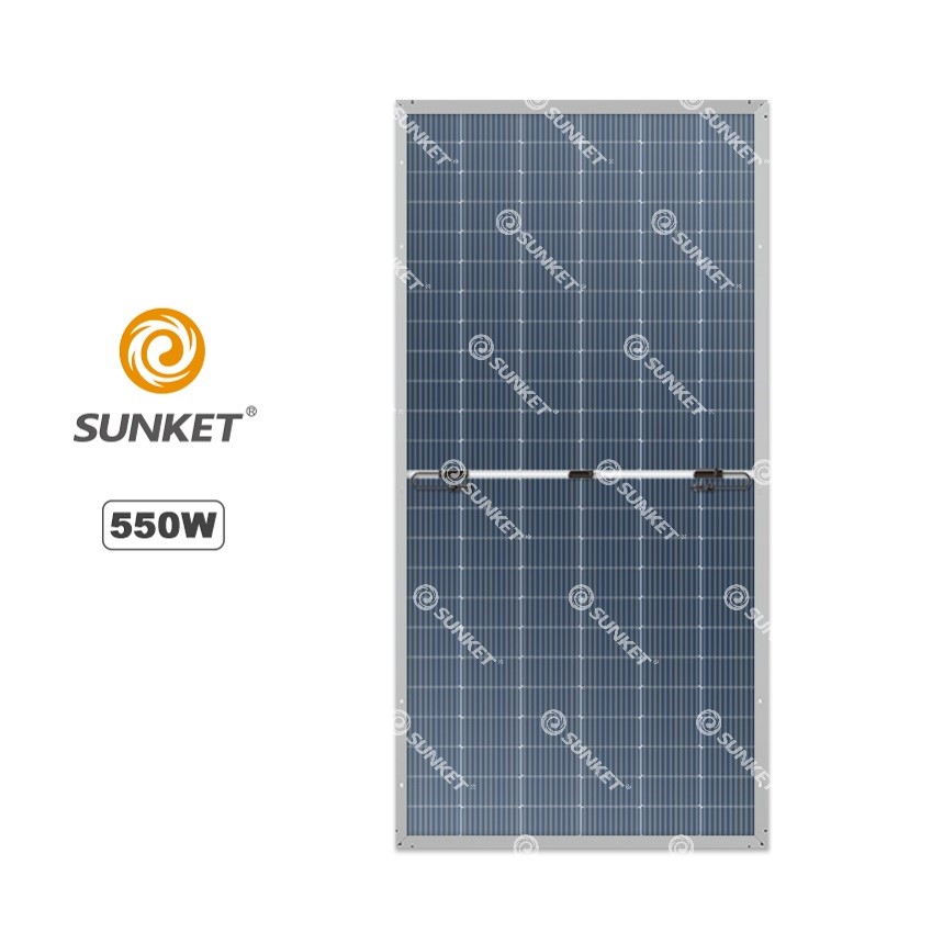 Panel solar de 550 vatios 500W para el sistema de energía solar