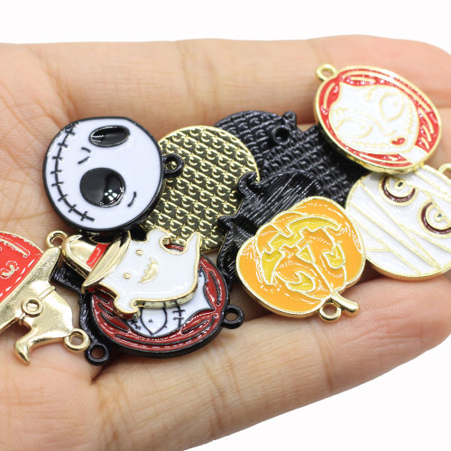 Alloy Halloween Enamel Charm For Necklace Earring Bracelet Jewelry Making DIY Handmade Craft