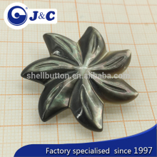 customized natural mother of pearl shell breast flower,sea shell carved brooch