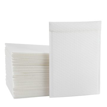Custom Made White Poly Bubble Mailer, 6x10 Inches Bubble Cushioned Envelopes