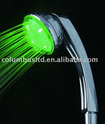 colorful LED shower head