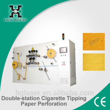Double-station laser micro perforation paper punching machine