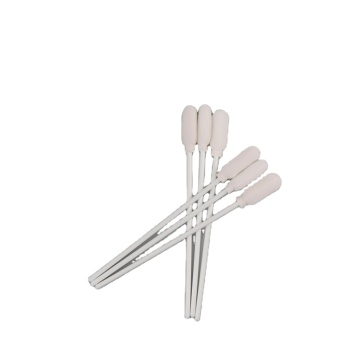 Laboratory sterile clean white foam swab