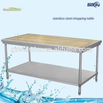 (Assemble)Stainless Steel Wooden Top Worktable