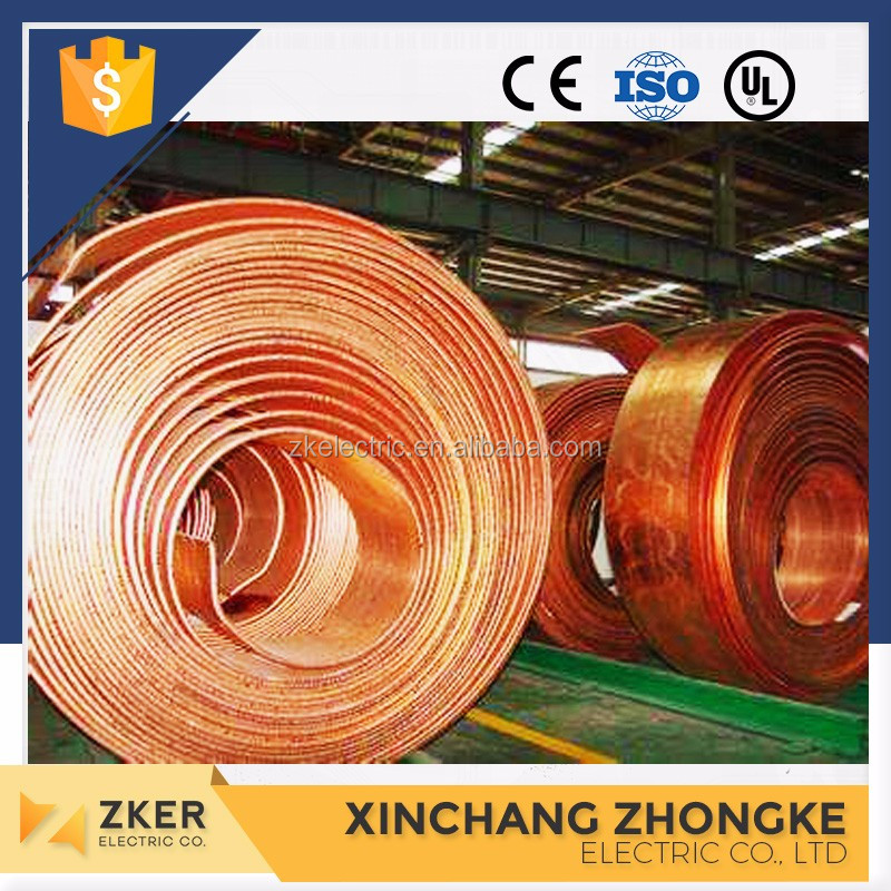 Pure Copper Tape, conductor,flat tape,copper clad steel bar for Grounding Lightning Protection