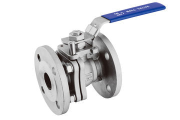 Stainless steel 2-pc flanged ball valve DIN norm PN16-PN40