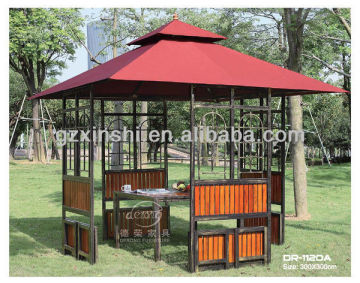 garden metal frame square gazebo