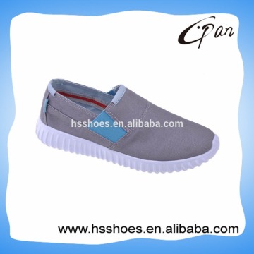 Various colors mens canvas no lace shoes