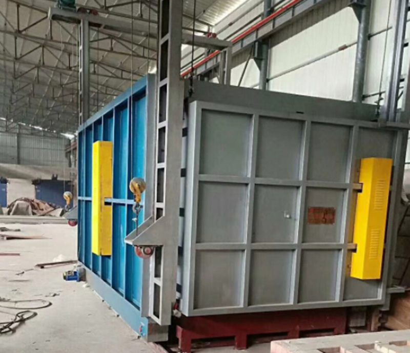 Aluminum quenching car type furnace 