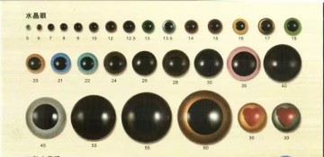 5-60mm Plastic Two-color Eye for Doll