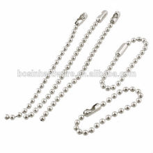 Fashion High Quality Metal Clothing Decorative Ball Chain Nickel Plated