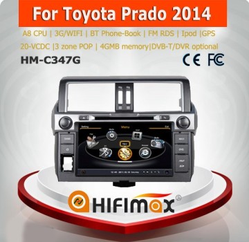 Hifimax audio car system toyota prado 2014 car multimedia player radio gps stereo for toyota prado new models