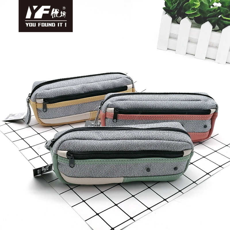 Custom fashion style pu oxford cloth Pencil Case & bag multifunctional bag