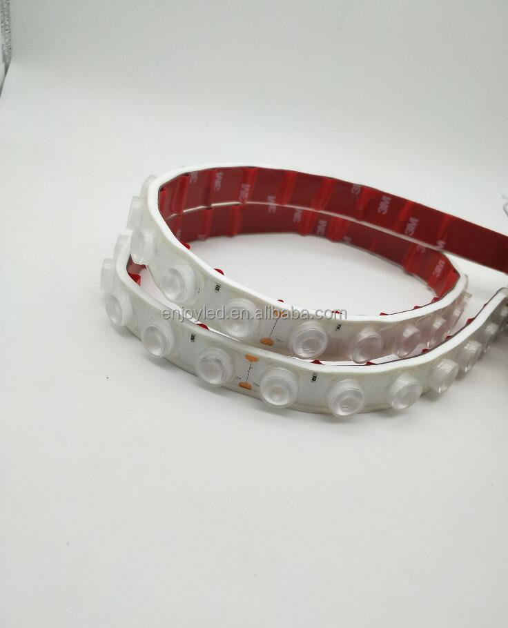 High power flexible wall washing waterproof lamp with low-voltage 24V lens 3030 bendable back lighting strip