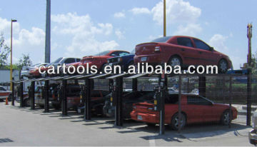 Outdoor 2 car parking lift