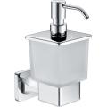 zinc+brass soap dispenser with shelf