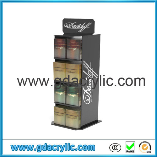 4 Tiers Cigarettes Cabinet Acrylic Cigarette Display Cabinet