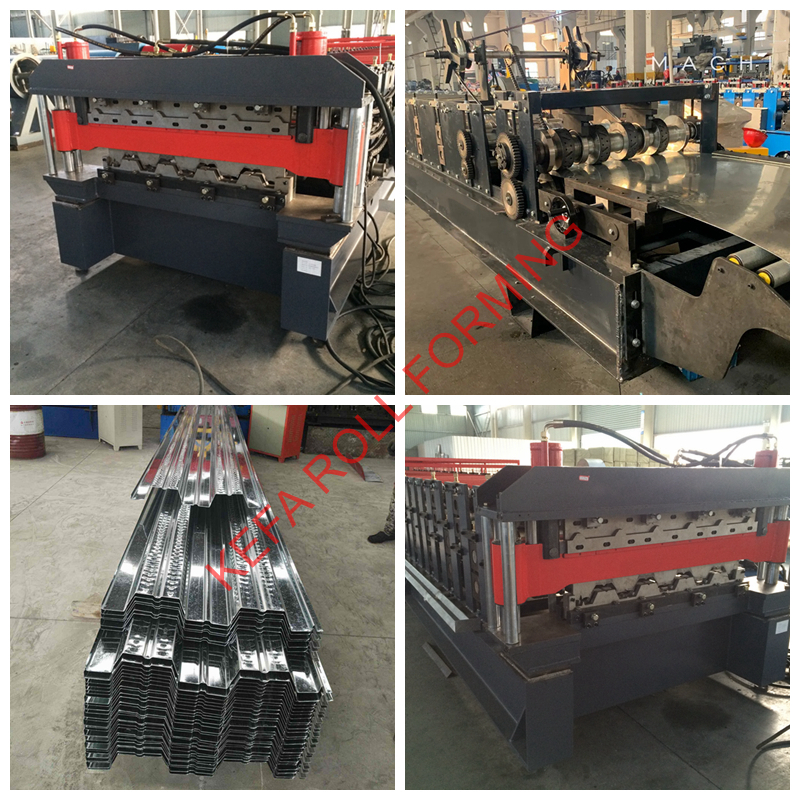 Galvanized sheet metal floor decking floor tile making roll forming machine