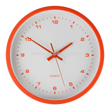 Fashion plastic simple candy color clock with step movement