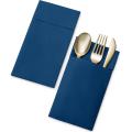 Dinner Napkins with Built-in Flatware Pocket for Silverware