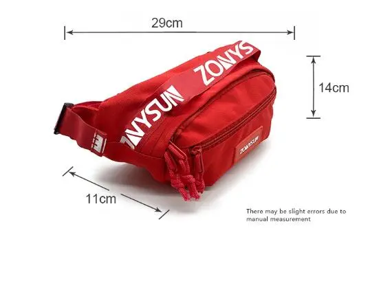 Outdoor Waist Bag Fanny Pack Men Ladies Customize Logo Designer Waist Bag Sports Waterproof Wholesale Custom Belt Waist Bag