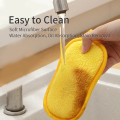 Scouring Pad Double Sided Kitchen Microfiber Scrub Sponge