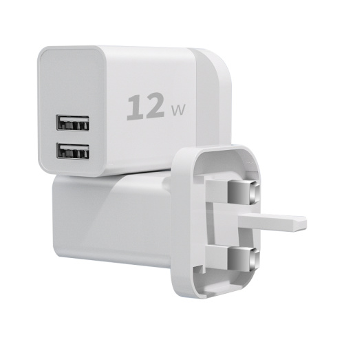 5V 3.1A 2.4A Adaptador móvel 12W Carregador de parede