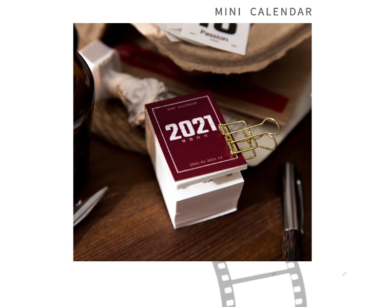 Tearable Mini Paper Scrapbook Daily Calendar