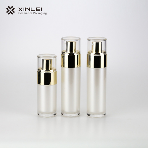 30ml Acrylic Gold Korean style vacuum bottle