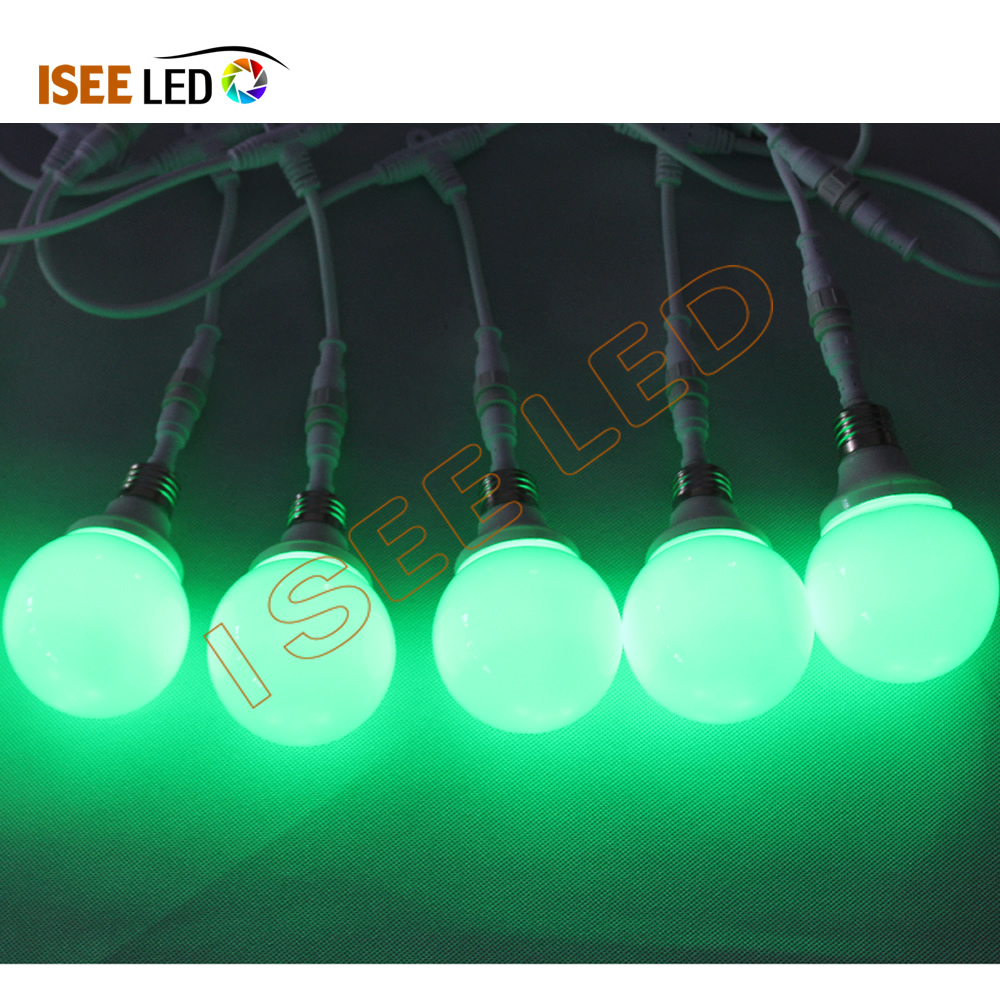 క్లబ్ డెకరేషన్ RGB DMX 80mm LED బల్బ్ లైట్