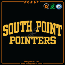 South Point Pointers satin iron on letters