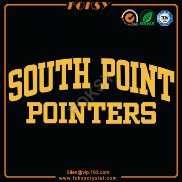 South Point Pointers satin iron on letters
